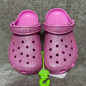 Womens limited edition glitter crocs